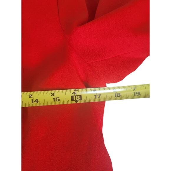 Kasper Suit Jacket Size 8 Red color Bright and Colorful Long Sleeve - Picture 7 of 8